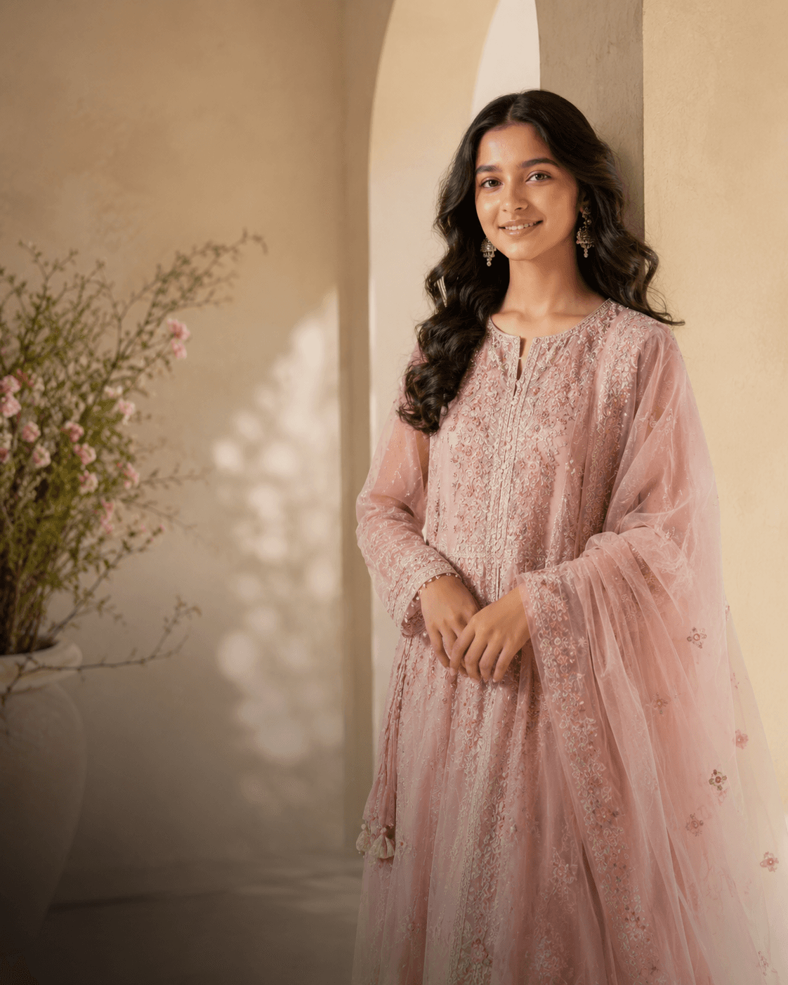 Teen Girls Embroidered Kurti